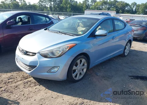 2011 Hyundai Elantra Limited (Ulsan Plant) from USA, damaged, VIN KMHDH4AE5BU127989
